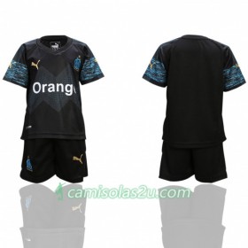 Camisolas de Futebol Olympique de Marseille Criança Equipamento Alternativa 2018/19 Manga Curta